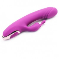 Rabbit Vibrator 20 Function Silicone Rechargeable PURPLE